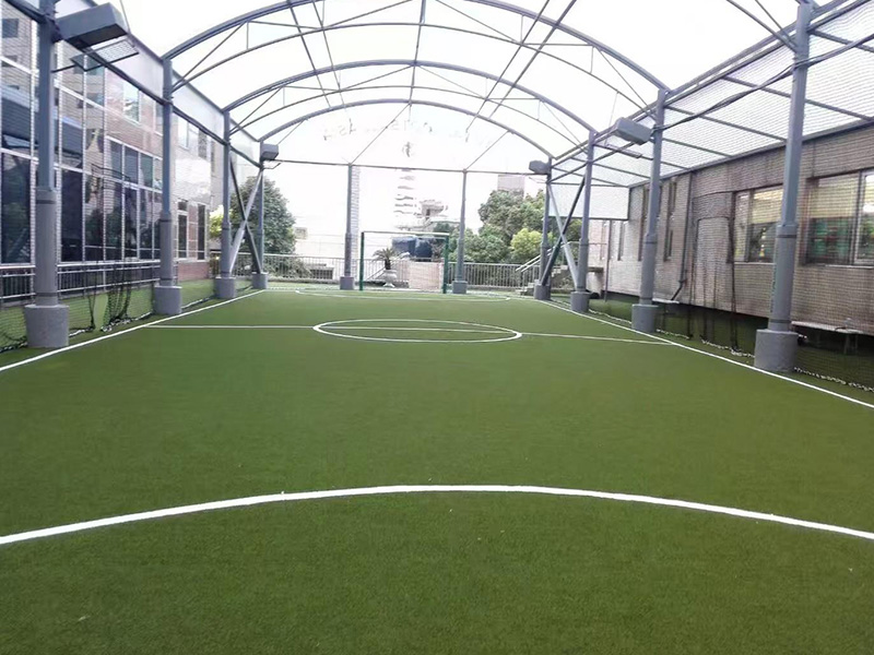 Mini campo de fútbol instalado en Shanghai, China 2018